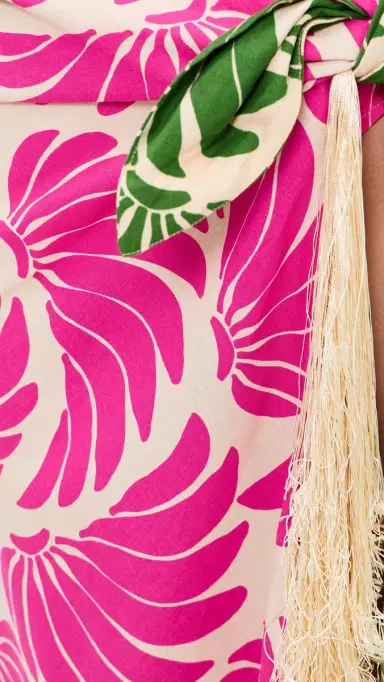 FARM Rio Banana Wings Midi Skirt Banana Wings Pink | Thumbnail 6 FARM Rio Banana Wings Midi Skirt Banana Wings Pink | Thumbnail 6