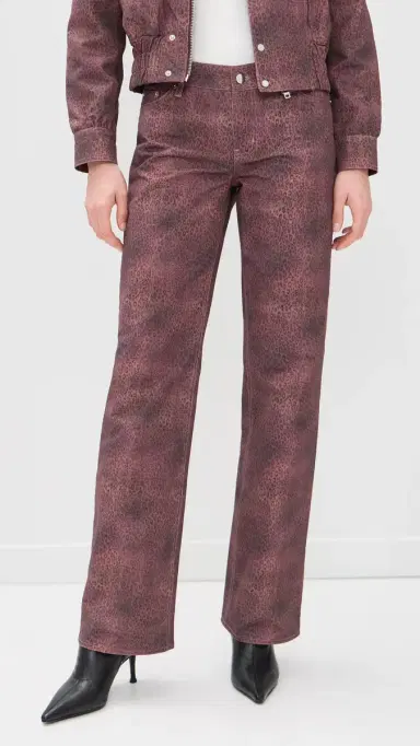 Peachy Den Cicely traight Leg Trousers Red Leopard | Thumbnail 2 Peachy Den Cicely traight Leg Trousers Red Leopard | Thumbnail 2
