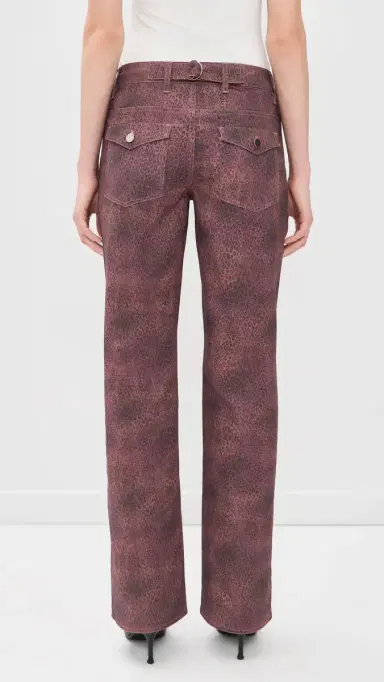 Peachy Den Cicely traight Leg Trousers Red Leopard | Thumbnail 3 Peachy Den Cicely traight Leg Trousers Red Leopard | Thumbnail 3