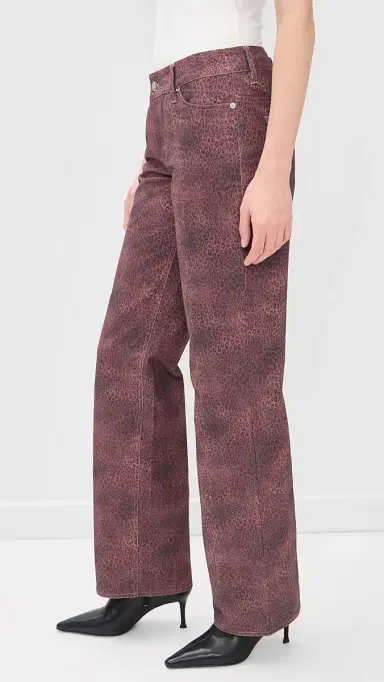Peachy Den Cicely traight Leg Trousers Red Leopard | Thumbnail 4 Peachy Den Cicely traight Leg Trousers Red Leopard | Thumbnail 4
