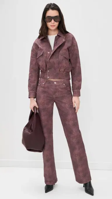 Peachy Den Cicely traight Leg Trousers Red Leopard | Thumbnail 5 Peachy Den Cicely traight Leg Trousers Red Leopard | Thumbnail 5