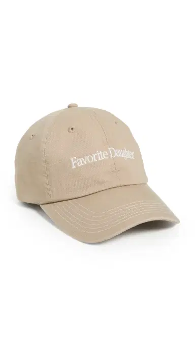 Favorite Daughter Classic Logo Baseball Hat Taupe One Size | Thumbnail 6 Favorite Daughter Classic Logo Baseball Hat Taupe One Size | Thumbnail 6