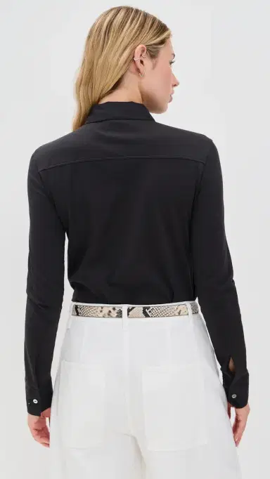 Theory Riduro Long Sleeve Button Down Black | Thumbnail 3 Theory Riduro Long Sleeve Button Down Black | Thumbnail 3