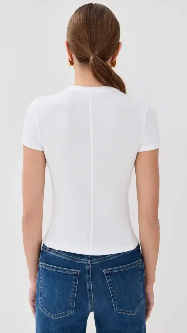 Frame The Rib Baby Tee White | Thumbnail 3 Frame The Rib Baby Tee White | Thumbnail 3