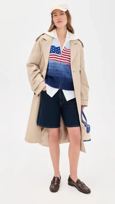 Polo Ralph Lauren Long Sleeve Hooded Cardigan White/Royal Blue | Thumbnail 5 Polo Ralph Lauren Long Sleeve Hooded Cardigan White/Royal Blue | Thumbnail 5