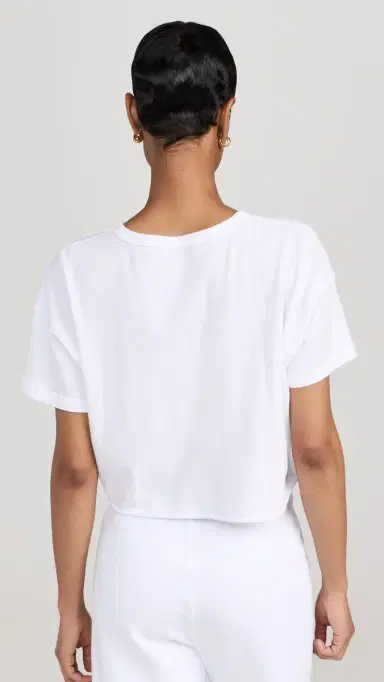 Year of Ours YO Cropped Tee White | Thumbnail 3 Year of Ours YO Cropped Tee White | Thumbnail 3