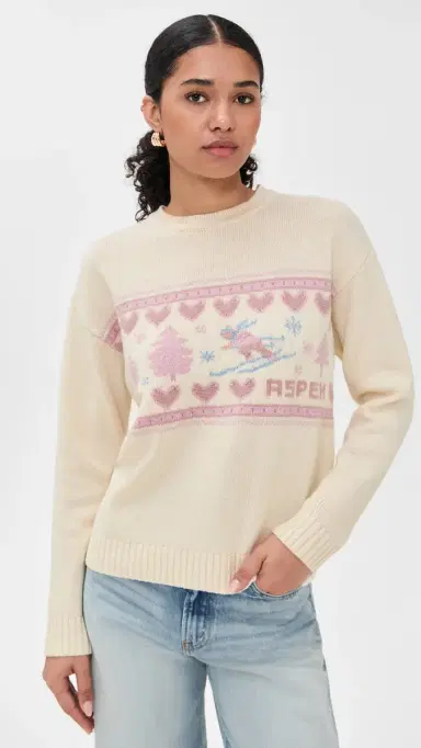 LoveShackFancy Francie Fair Isle Sweater Apres | Thumbnail 2 LoveShackFancy Francie Fair Isle Sweater Apres | Thumbnail 2