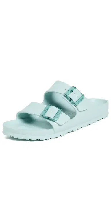 Birkenstock Arizona Stealth Buckle EVA Sandals Surf Green | Thumbnail 1 Birkenstock Arizona Stealth Buckle EVA Sandals Surf Green | Thumbnail 1