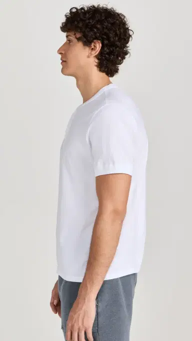 Save Khaki Short Sleeve Pima Henley | Thumbnail 4 Save Khaki Short Sleeve Pima Henley | Thumbnail 4