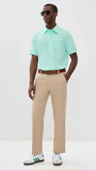Adidas Golf Originals Pocket Polo Clear Mint L | Thumbnail 5 Adidas Golf Originals Pocket Polo Clear Mint L | Thumbnail 5