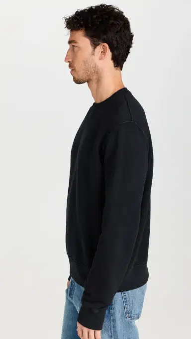 Citizens of Humanity Vintage Crewneck Sweatshirt Washed Black | Thumbnail 4 Citizens of Humanity Vintage Crewneck Sweatshirt Washed Black | Thumbnail 4