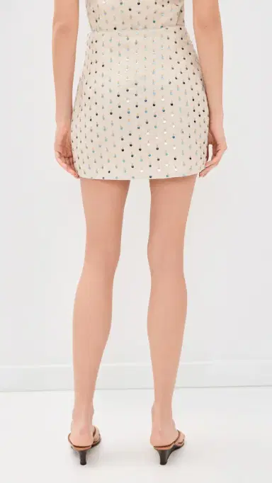 Line & Dot Sunstone Miniskirt Ecru | Thumbnail 3 Line & Dot Sunstone Miniskirt Ecru | Thumbnail 3