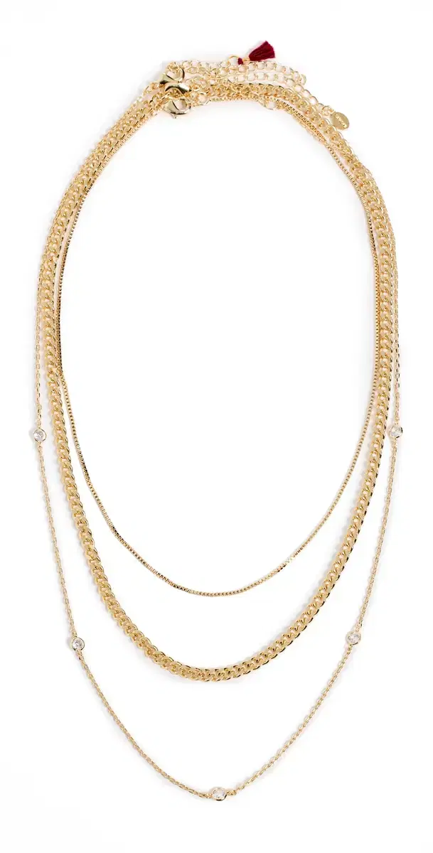 Emily Layered Necklaces Gold One Size Emily Layered Necklaces Gold One Size