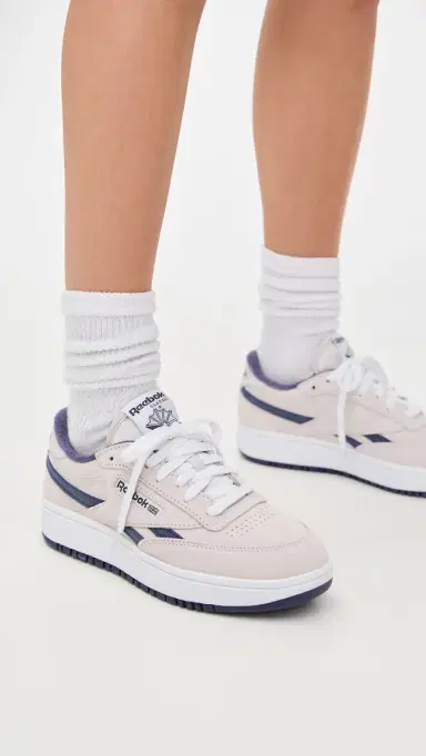 Reebok Club C Double Revenge Sneakers Luxegrey/Movementpurple/Ftwrwh | Thumbnail 3 Reebok Club C Double Revenge Sneakers Luxegrey/Movementpurple/Ftwrwh | Thumbnail 3