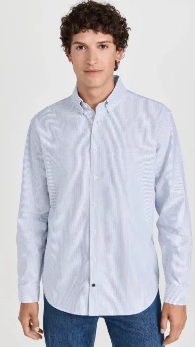 Taylor Stitch Jack Oxford Shirt Navy University Stripe 44 | Thumbnail 2 Taylor Stitch Jack Oxford Shirt Navy University Stripe 44 | Thumbnail 2