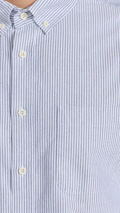 Taylor Stitch Jack Oxford Shirt Navy University Stripe 44 | Thumbnail 6 Taylor Stitch Jack Oxford Shirt Navy University Stripe 44 | Thumbnail 6