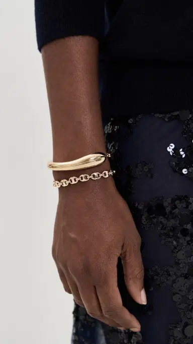 Tory Burch Pierced Thin Cuff | Thumbnail 3 Tory Burch Pierced Thin Cuff | Thumbnail 3