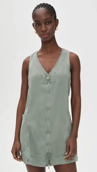Splendid Lounge Denim Mini Dress Eucalyptus | Thumbnail 2 Splendid Lounge Denim Mini Dress Eucalyptus | Thumbnail 2