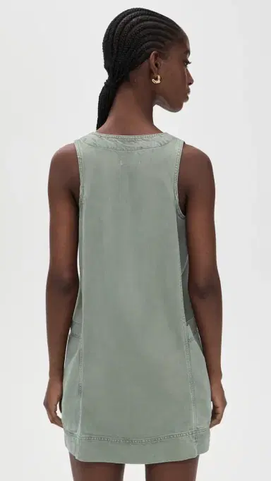 Splendid Lounge Denim Mini Dress Eucalyptus | Thumbnail 3 Splendid Lounge Denim Mini Dress Eucalyptus | Thumbnail 3