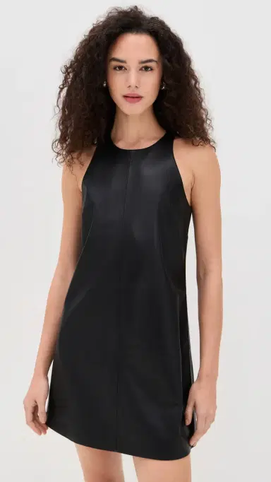 LE BOP olly Faux Leather Mini Dress Black | Thumbnail 2 LE BOP olly Faux Leather Mini Dress Black | Thumbnail 2