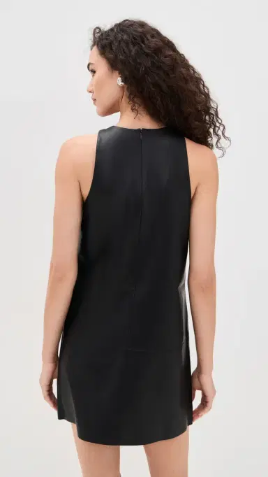 LE BOP olly Faux Leather Mini Dress Black | Thumbnail 3 LE BOP olly Faux Leather Mini Dress Black | Thumbnail 3