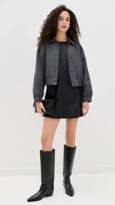 LE BOP olly Faux Leather Mini Dress Black | Thumbnail 5 LE BOP olly Faux Leather Mini Dress Black | Thumbnail 5