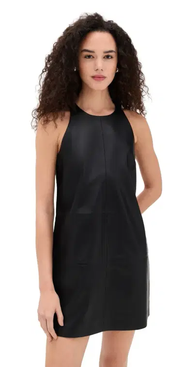 LE BOP olly Faux Leather Mini Dress Black | Thumbnail 1 LE BOP olly Faux Leather Mini Dress Black | Thumbnail 1