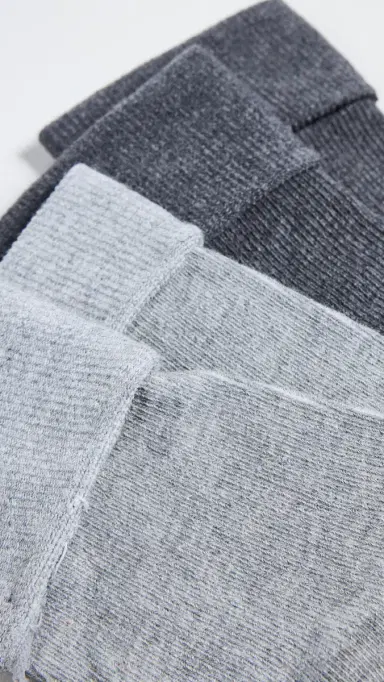 Stems Cozy Lounge Socks 2 Pack Grey/Charcoal One Size | Thumbnail 3 Stems Cozy Lounge Socks 2 Pack Grey/Charcoal One Size | Thumbnail 3