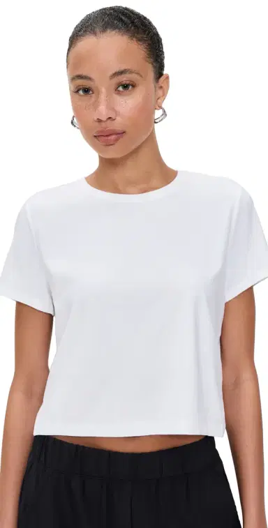 Beyond Yoga Featherweight upreme Cropped Tee White | Thumbnail 1 Beyond Yoga Featherweight upreme Cropped Tee White | Thumbnail 1