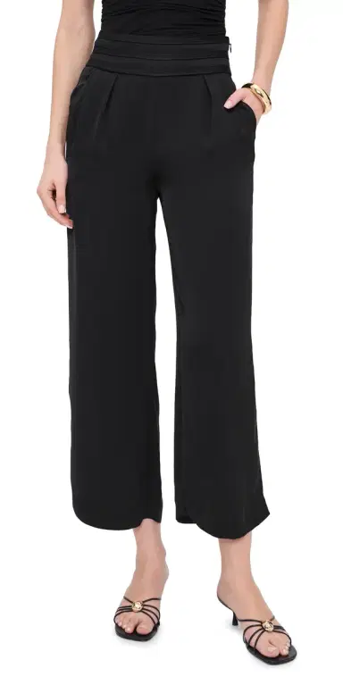 Ramy Brook Cropped Joss Trousers Black | Thumbnail 1 Ramy Brook Cropped Joss Trousers Black | Thumbnail 1