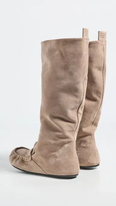 Acne Studios Bojan Slouch Suede Boots Beige | Thumbnail 4 Acne Studios Bojan Slouch Suede Boots Beige | Thumbnail 4