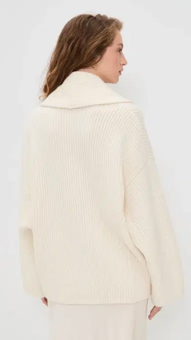 Vince Draped Sweater Coat Off White | Thumbnail 3 Vince Draped Sweater Coat Off White | Thumbnail 3
