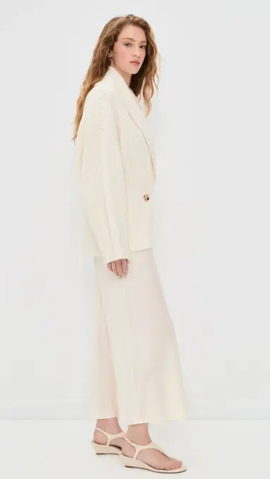 Vince Draped Sweater Coat Off White | Thumbnail 4 Vince Draped Sweater Coat Off White | Thumbnail 4