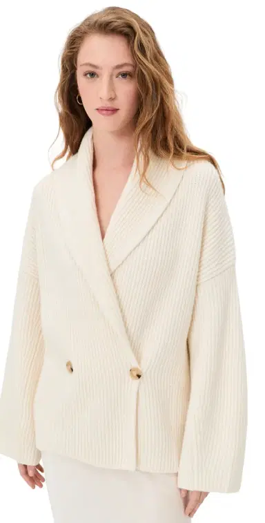 Vince Draped Sweater Coat Off White | Thumbnail 1 Vince Draped Sweater Coat Off White | Thumbnail 1