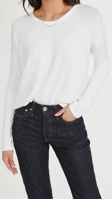 rag & bone The Knit ongsleeve Top White | Thumbnail 2 rag & bone The Knit ongsleeve Top White | Thumbnail 2