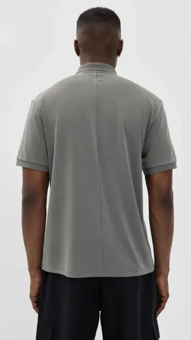 rag & bone Slim Polo In Tech Pique Gmst | Thumbnail 3 rag & bone Slim Polo In Tech Pique Gmst | Thumbnail 3