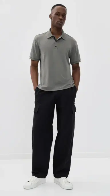 rag & bone Slim Polo In Tech Pique Gmst | Thumbnail 5 rag & bone Slim Polo In Tech Pique Gmst | Thumbnail 5