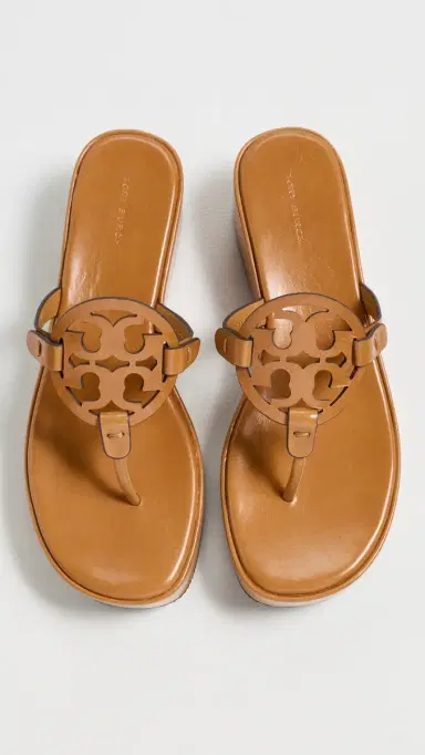 Tory Burch Miller Wedge Sandals 25mm Walnut | Thumbnail 5 Tory Burch Miller Wedge Sandals 25mm Walnut | Thumbnail 5