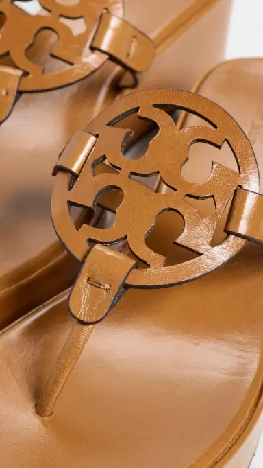 Tory Burch Miller Wedge Sandals 25mm Walnut | Thumbnail 6 Tory Burch Miller Wedge Sandals 25mm Walnut | Thumbnail 6