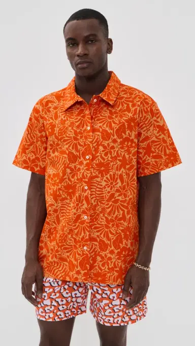 Dur Doux t. Tropez Camp Shirt Orange | Thumbnail 2 Dur Doux t. Tropez Camp Shirt Orange | Thumbnail 2