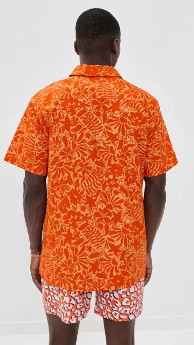 Dur Doux t. Tropez Camp Shirt Orange | Thumbnail 3 Dur Doux t. Tropez Camp Shirt Orange | Thumbnail 3