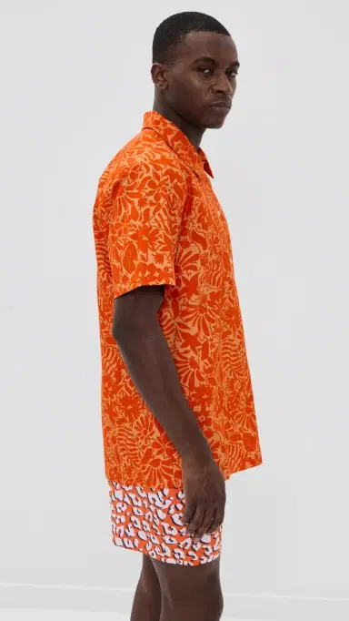 Dur Doux t. Tropez Camp Shirt Orange | Thumbnail 4 Dur Doux t. Tropez Camp Shirt Orange | Thumbnail 4