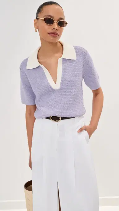 LE BOP Lia Crop Polo Lavender ulti | Thumbnail 3 LE BOP Lia Crop Polo Lavender ulti | Thumbnail 3