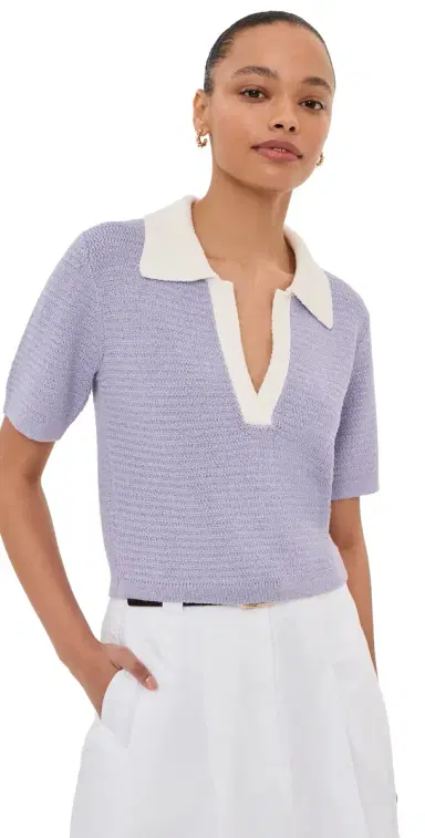 LE BOP Lia Crop Polo Lavender ulti | Thumbnail 1 LE BOP Lia Crop Polo Lavender ulti | Thumbnail 1