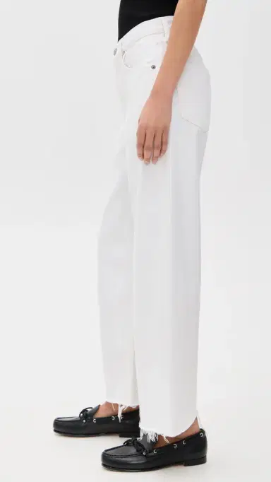AGOLDE Low Curve Fray Jeans Milkshake 34 | Thumbnail 5 AGOLDE Low Curve Fray Jeans Milkshake 34 | Thumbnail 5