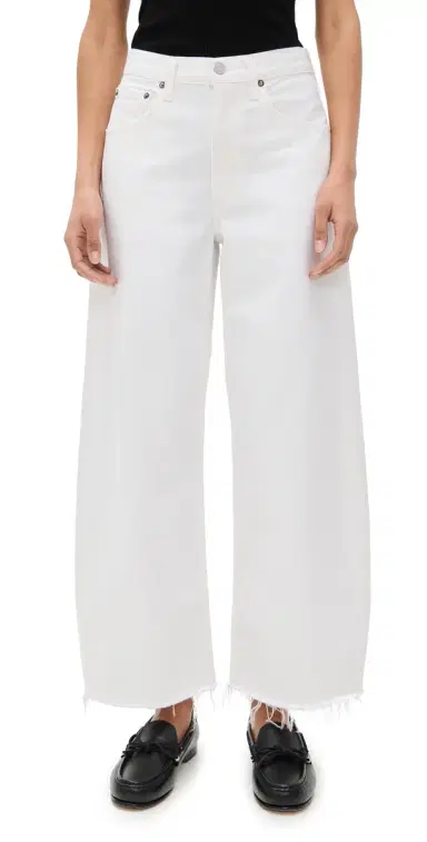 AGOLDE Low Curve Fray Jeans Milkshake 34 | Thumbnail 1 AGOLDE Low Curve Fray Jeans Milkshake 34 | Thumbnail 1