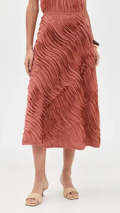 Ulla Johnson Amiko Skirt Chestnut | Thumbnail 2 Ulla Johnson Amiko Skirt Chestnut | Thumbnail 2