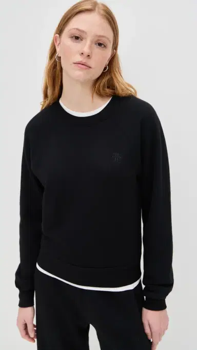 Éterne Shrunken Raglan Sweatshirt Black | Thumbnail 3 Éterne Shrunken Raglan Sweatshirt Black | Thumbnail 3