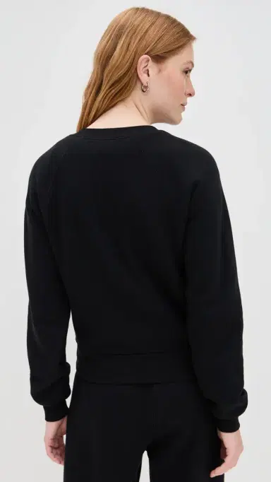 Éterne Shrunken Raglan Sweatshirt Black | Thumbnail 4 Éterne Shrunken Raglan Sweatshirt Black | Thumbnail 4