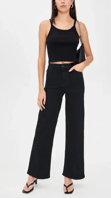 FRAME Le Slim Palazzo Pants Black | Thumbnail 5 FRAME Le Slim Palazzo Pants Black | Thumbnail 5